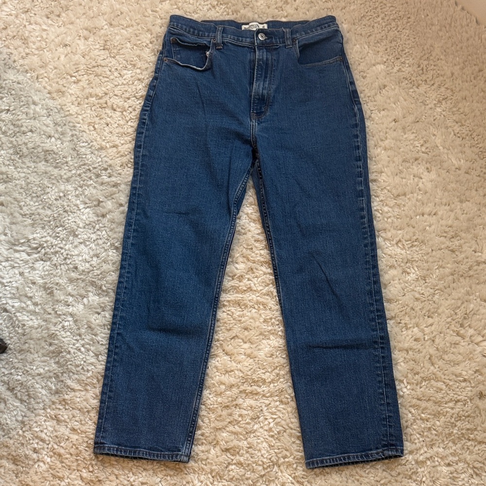 Abercrombie & Fitch women’s ankle straight ultra high-rise jeans